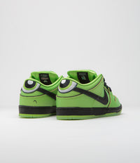 Nike SB x Powerpuff Girls Dunk Low Pro 'Buttercup' Shoes - Mean Green / Black - Lotus Pink thumbnail