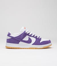 Nike SB Dunk Low Pro Shoes - Court Purple / Court Purple - White thumbnail