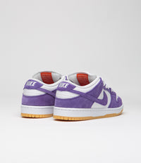 Nike SB Dunk Low Pro Shoes - Court Purple / Court Purple - White thumbnail