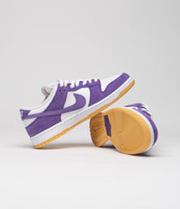 Nike SB Dunk Low Pro Shoes - Court Purple / Court Purple - White thumbnail