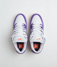 Nike SB Dunk Low Pro Shoes - Court Purple / Court Purple - White thumbnail
