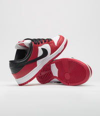 Nike SB Dunk Low Pro Shoes - Varsity Red / Black - White - Varsity Red thumbnail
