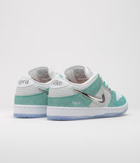 Nike SB x April Skateboards Dunk Low Pro Shoes - Racer Blue / Metallic Silver - White thumbnail