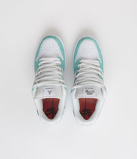 Nike SB x April Skateboards Dunk Low Pro Shoes - Racer Blue / Metallic Silver - White thumbnail