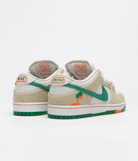 Nike SB x Jarritos Dunk Low Pro Shoes - Phantom / Safety Orange - Malachite thumbnail