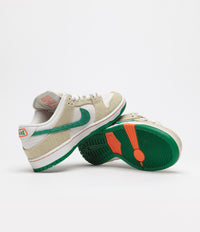 Nike SB x Jarritos Dunk Low Pro Shoes - Phantom / Safety Orange - Malachite thumbnail