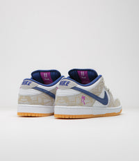 Nike SB x Rayssa Leal Dunk Low Premium Shoes - Pure Platinum / Deep Royal Blue thumbnail
