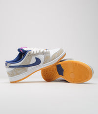 Nike SB x Rayssa Leal Dunk Low Premium Shoes - Pure Platinum / Deep Royal Blue thumbnail