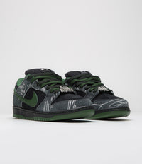 Nike SB x There Skateboards Dunk Low Shoes - Black / Gorge Green - Summit White thumbnail