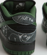 Nike SB x There Skateboards Dunk Low Shoes - Black / Gorge Green - Summit White thumbnail