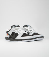 Nike SB x Tightbooth Dunk Low Pro Shoes - White / Black - Safety Orange thumbnail