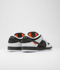 Nike SB x Tightbooth Dunk Low Pro Shoes - White / Black - Safety Orange thumbnail