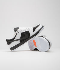 Nike SB x Tightbooth Dunk Low Pro Shoes - White / Black - Safety Orange thumbnail