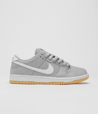 Nike SB Orange Label Dunk Low Pro Shoes - Wolf Grey / White - Wolf Grey thumbnail