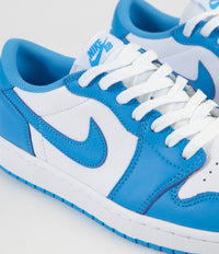 Nike SB x Air Jordan 1 Low UNC Shoes - Dark Powder Blue / Dark Powder Blue - White thumbnail
