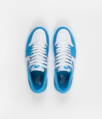 Nike SB x Air Jordan 1 Low UNC Shoes - Dark Powder Blue / Dark Powder Blue - White thumbnail