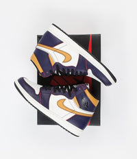 Nike SB Air Jordan 1 OG Defiant Shoes - Court Purple / Black - Sail - University Gold thumbnail