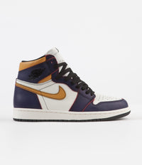 Nike SB Air Jordan 1 OG Defiant Shoes - Court Purple / Black - Sail - University Gold thumbnail