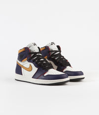 Nike SB Air Jordan 1 OG Defiant Shoes - Court Purple / Black - Sail - University Gold thumbnail