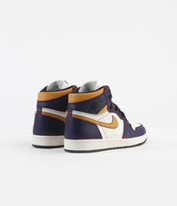 Nike SB Air Jordan 1 OG Defiant Shoes - Court Purple / Black - Sail - University Gold thumbnail