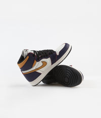 Nike SB Air Jordan 1 OG Defiant Shoes - Court Purple / Black - Sail - University Gold thumbnail