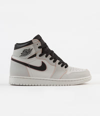 Nike SB Air Jordan 1 OG Defiant Shoes - Light Bone / Black - Crimson Tint - Hyper Pink thumbnail