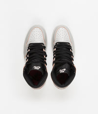 Nike SB Air Jordan 1 OG Defiant Shoes - Light Bone / Black - Crimson Tint - Hyper Pink thumbnail