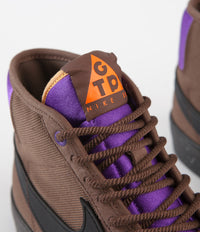 Nike SB Blazer Mid Pro GT QS Shoes - Trails End Brown / Black - Prism Violet thumbnail
