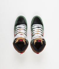 Nike SB Dunk High 'Dog Walker' Shoes - Fir / University Red - Black - White thumbnail