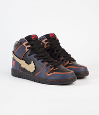 Nike SB Dunk High Pro 'Gundam' Shoes - Thunder Blue / Metallic Gold thumbnail