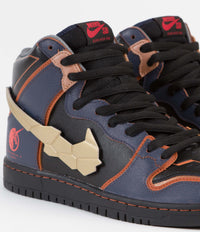 Nike SB Dunk High Pro 'Gundam' Shoes - Thunder Blue / Metallic Gold thumbnail