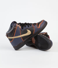 Nike SB Dunk High Pro 'Gundam' Shoes - Thunder Blue / Metallic Gold thumbnail