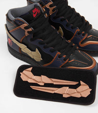 Nike SB Dunk High Pro 'Gundam' Shoes - Thunder Blue / Metallic Gold thumbnail
