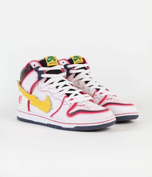 Nike SB Dunk High Pro 'Gundam' Shoes White Amarillo Releases