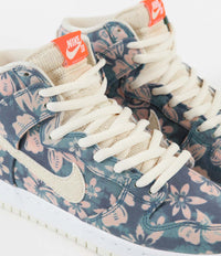 Nike SB Dunk High Pro 'Hawaii' Shoes - Aquamarine / Light Cream - Total Orange thumbnail