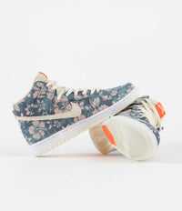 Nike SB Dunk High Pro 'Hawaii' Shoes - Aquamarine / Light Cream - Total Orange thumbnail