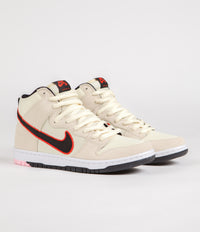 Nike SB Dunk High Pro Premium 'San Francisco Giants' Shoes - Coconut Milk / Black - Team Orange - White thumbnail