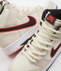Nike SB Dunk High Pro Premium 'San Francisco Giants' Shoes - Coconut Milk / Black - Team Orange - White thumbnail