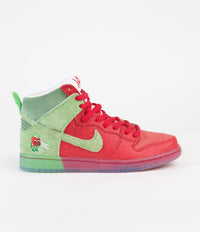 Nike SB Dunk High Pro 'Strawberry Cough' Shoes - University Red / Spinach Green - Magic Ember thumbnail