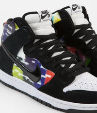 Nike SB Dunk High 'TV Signal' Shoes - White / Black - Infrared thumbnail