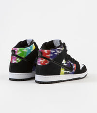 Nike SB Dunk High 'TV Signal' Shoes - White / Black - Infrared thumbnail