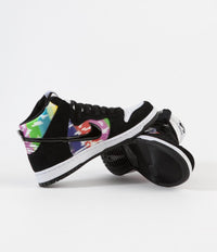 Nike SB Dunk High 'TV Signal' Shoes - White / Black - Infrared thumbnail