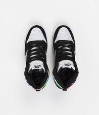 Nike SB Dunk High 'TV Signal' Shoes - White / Black - Infrared thumbnail