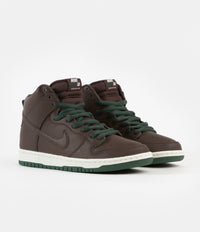 Nike SB Dunk High Pro 'Vegan' Shoes - Baroque Brown / Baroque Brown - Sail - Fir thumbnail