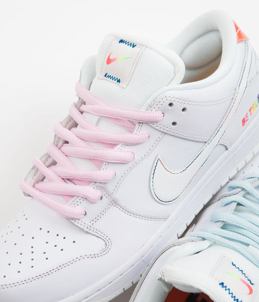 Nike SB Dunk Low 'Be True' Shoes White Summit Rainbow White