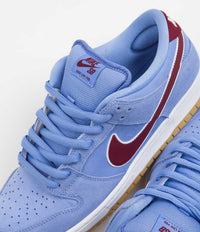 Nike SB Dunk Low 'Phillies' Premium Shoes - Valor Blue / Team Maroon - Valor Blue - White thumbnail