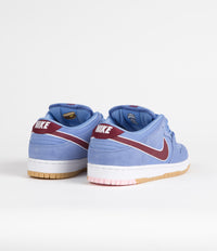 Nike SB Dunk Low 'Phillies' Premium Shoes - Valor Blue / Team Maroon - Valor Blue - White thumbnail