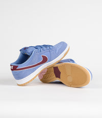 Nike SB Dunk Low 'Phillies' Premium Shoes - Valor Blue / Team Maroon - Valor Blue - White thumbnail