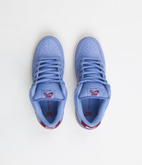 Nike SB Dunk Low 'Phillies' Premium Shoes - Valor Blue / Team Maroon - Valor Blue - White thumbnail