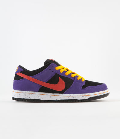 Nike SB Dunk Low Pro 'ACG Terra' Shoes - Black / Sunburst - Varsity Purple - Taxi